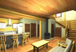 Slovenia Log Cabin_Interior1