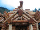 Pictures from our log yard :- Main entrance during construction.